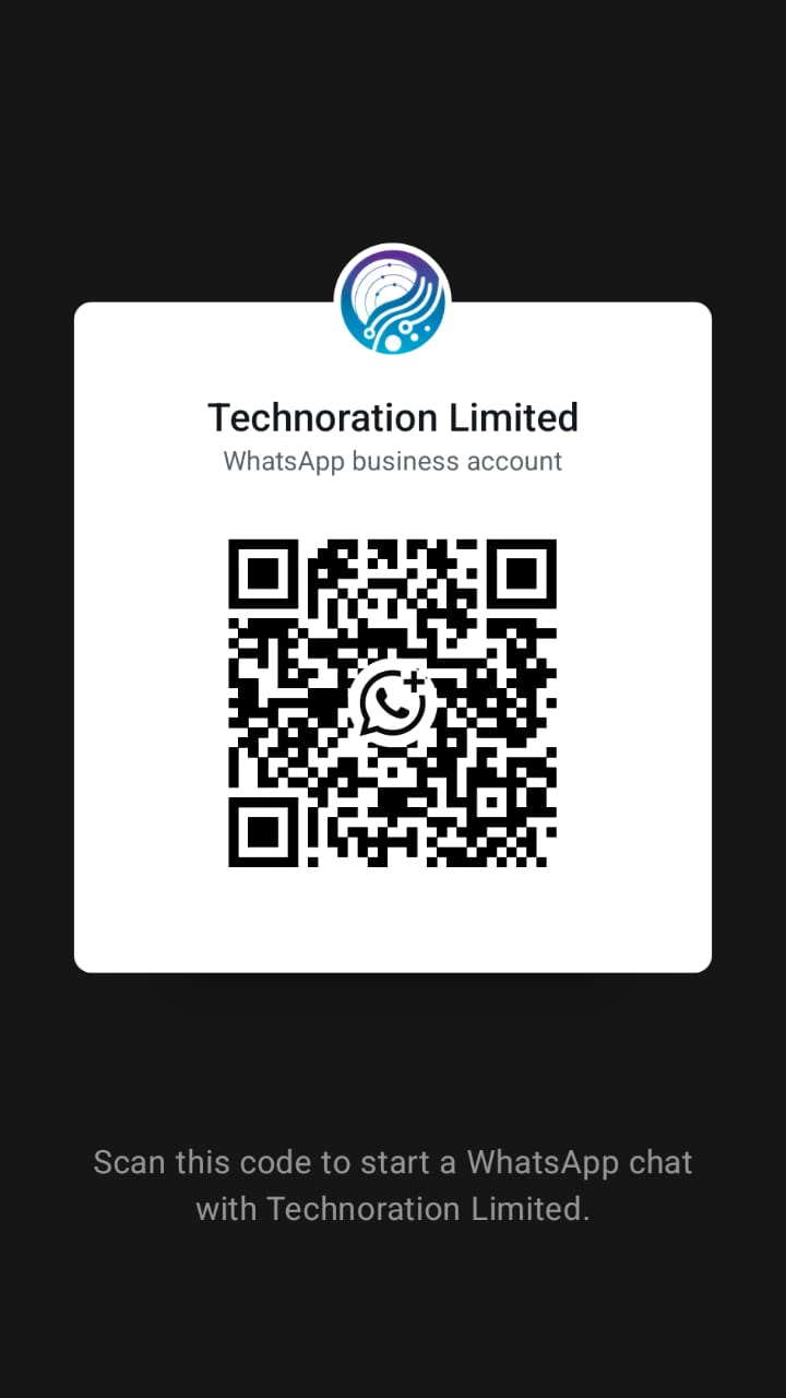 Technoration Limited WhatsApp support QR code